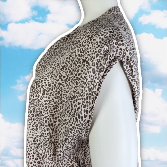 RAILS Angelina Sand Cheetah Tiered Linen Blend Smocked
Waist Mini Dress Mob Wife - Picture 10 of 13